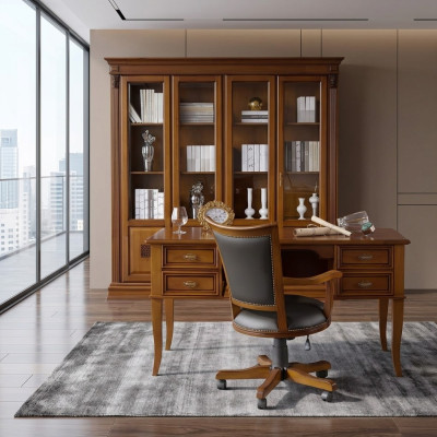 Kantoorstoel bureaustoel bureaustoel kantoorstoel stoel chef leder designer barok.