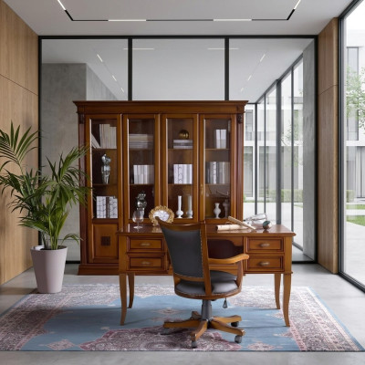 Kantoorset Inrichting Bureau Tafel Directiestoel Stoel 2-delige set Barok