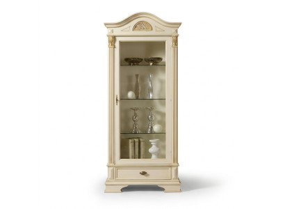 Eckvitrine Glazen Kast Woonkamer Etalage 1-deurs Vitrine Barok Rococo Nieuw
