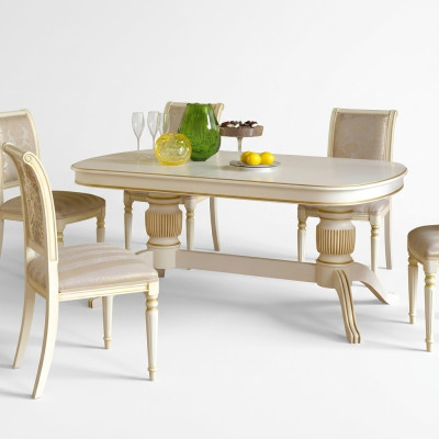 Barok Rococo stijl meubels Eettafel Tafels Eetkamer Decoratie Set Tafel