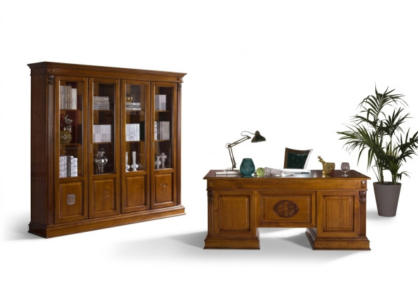 Schrijftafel Bureau Tafel Elegante Houten Tafels Barok Rococo Antiek Stijl 185x90cm