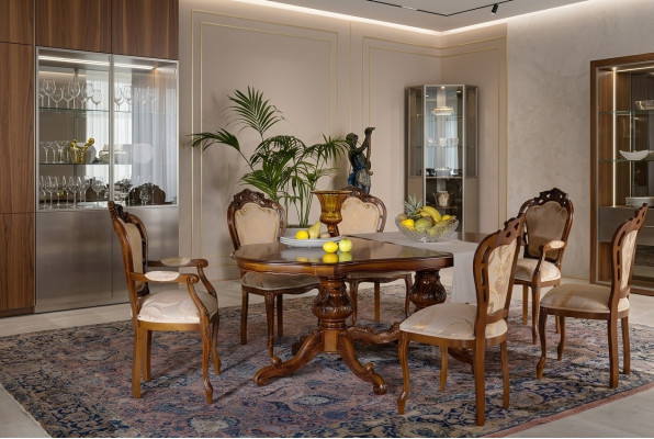 Klassieke luxe tafel houten tafels barok rococo decor antieke stijl eet woon