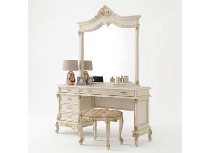 Kaptafel barok rococo console tafels + krukken kaptafel make-uptafel massief hout