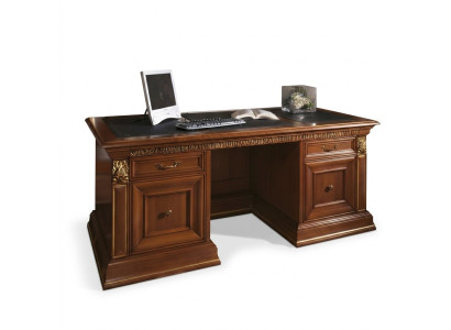 Bureau kantoor bureau klassiek ontwerp kantoortafels barok rococo massief hout.