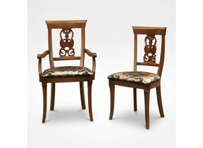 Stoel Bruin Ontwerp Woonkamer Hout Eetkamerstoelen Gestoffeerde met Armleuning