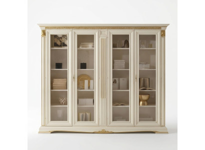 Kantoor boekenkast Archiefkast Luxe Italiaanse meubels Antieke kast Massief hout