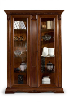 Klassieke vitrinekast vitrinekast vitrinekast vitrine barok rococo massief hout