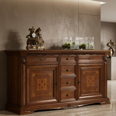 Barok Rococo Buffet commode Luxe commodes Antieke stijl Echt massief hout Nieuw xxl groot