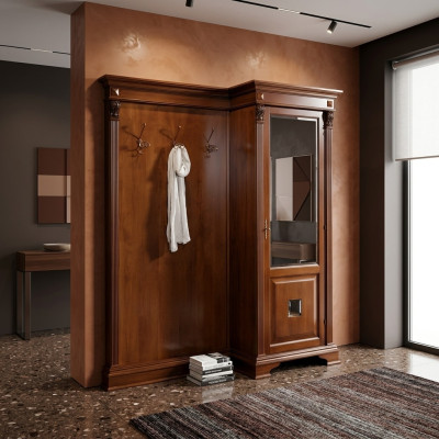 Flur Garderobe Set met kast en paneel Entree Landhuis Meubels