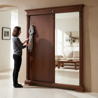 Hal Garderobe Meubels Garderobe Panelen Spiegel Entree Barok