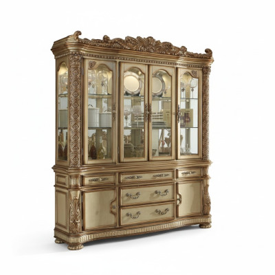 Luxury etalage vitrine Vitrine kast Glas Antieke stijl Barok Rococo