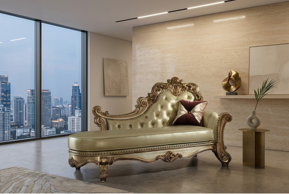 Chaiselongue Ligbed Relaxfauteuil Ligstoel Comfortbed Decoratie Luxe Barok
