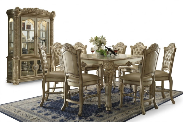 Edel vitrine Antieke stijl Barok Rococo kast Decoratieve etalage Woonkamer