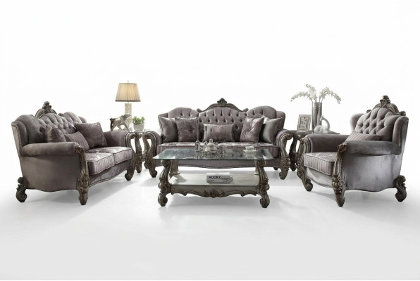 Chesterfield bankstelbank bekleding klassieke 3+2+1 zits set houten bank