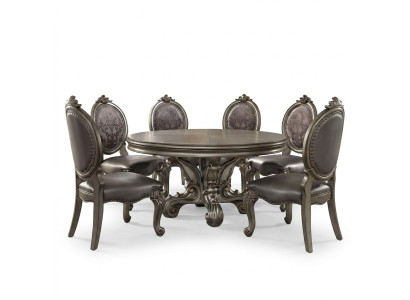 Ontwerp Ronde Tafel 8x Stoelen Eetkamer Zitkussen Set Ronde Tafels