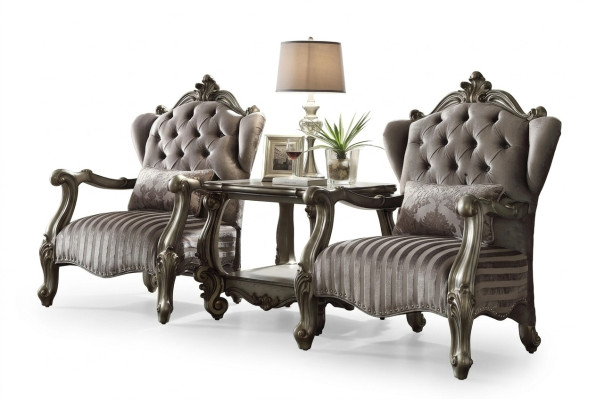 Textiel fauteuil 1-zitsbank gestoffeerde banken Klassiek design Luxe barok