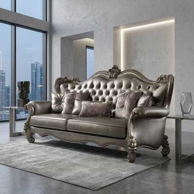 Chesterfield bank 3-zits bank gestoffeerde leren bankstellen woonkamer driezitter