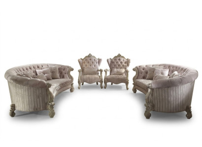 Sofa set bankbekleding klassiek 4+4 zits Chesterfield banken bekleding