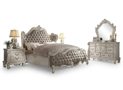 Ontwerp luxe slaapkamerset bed decoratie 2x nachtkastjes dressoir set