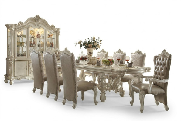 Barokstijl eetkamer set Luxe eettafel 8 stoelen Dressoir Spiegel