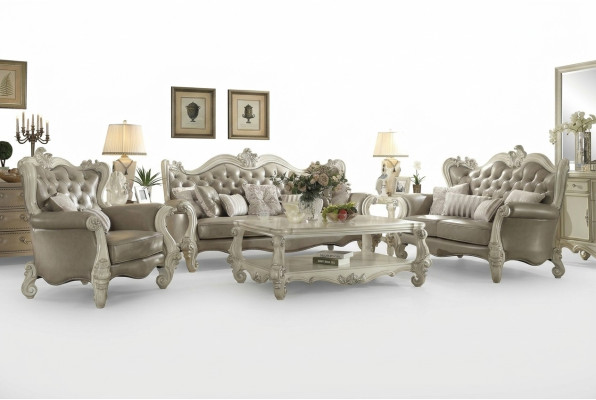 Luxus meubelset bankstel sofa poef 3+2+1 zits met salontafel