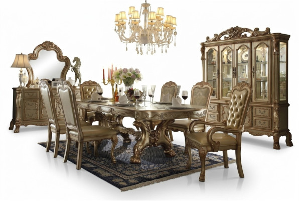 Klassieke luxe tafel Houten tafels Rococo barok decor Antieke stijl Eet Woon