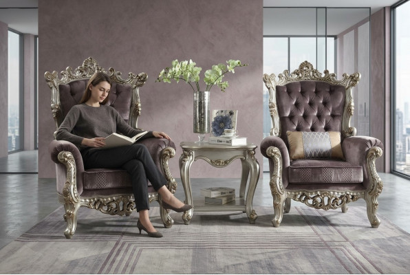 Loungestoel Oor Clubmeubels Ontwerper Tv-bank Stoel Fluweel Bekleding