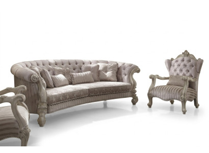 Chesterfield Bank 4-zits bank Bekleding Luxe Klassieke Stoffen Sofa's Barok
