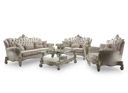 Sofagarnitur Couch Polster Klassik 3+1+1 Sitzer Set Design Sofas Polster