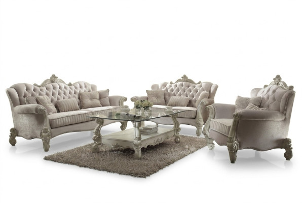 Luxus meubelbankstel, bank, decoratie sofa, bekleding 3+2+1 zits + salontafel