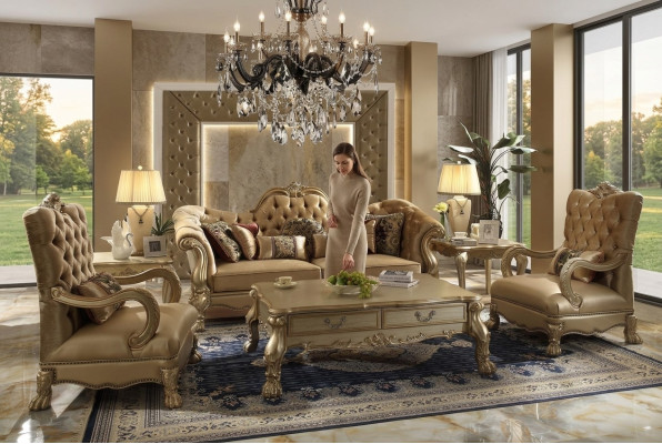 Luxe meubelbankstel bank bank stoffering 3+1+1 zitter met salontafel