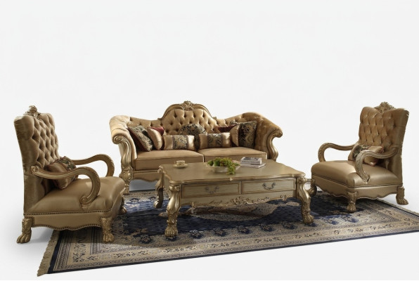 Sofa set 3+1 zits bankstellen Klassieke woonlandschap banken Bekleding