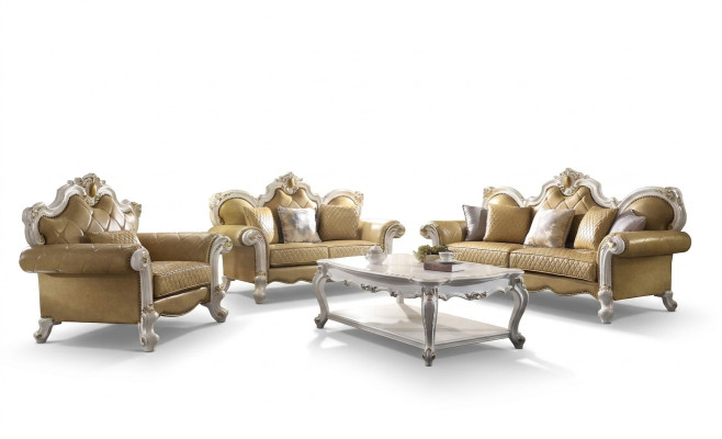 Sofa set 3+2 zits Klassieke woonlandschap leren bankstellen banken