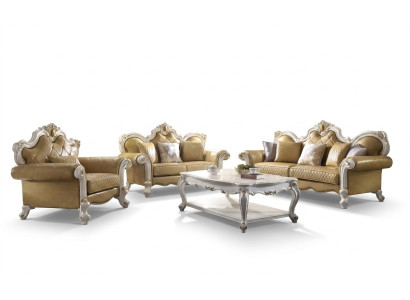Sofa set 3+2 zits Klassieke woonlandschap leren bankstellen banken