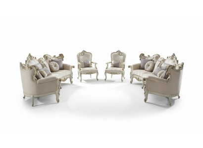 Sofagarnitur 4tlg. Sofa Set Design Couchen Polster Couch Barock Rokoko