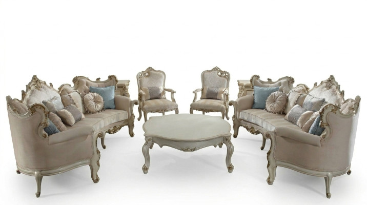 Luxe meubelbankstel bank sofa bekleding 4+4+1+1 zits met salontafel