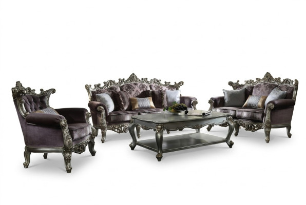 Luxe meubels Bank Bankstel Bank Bekleding 3+2+1 Zits met salontafel