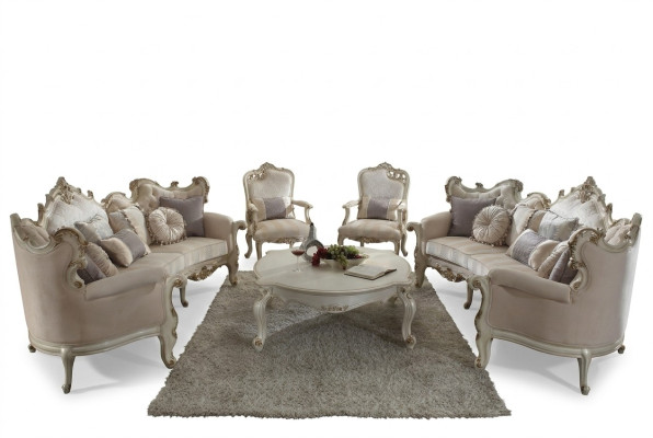 Sofa set bank kussen klassiek 4+4+1 zits set design banken kussen