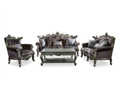 Sofaset 4+1+1 Zits Bankstel 4-delige set Design Bank Banken Barok