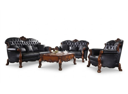 Compleet set bankstel 3 2 1 zits + salontafel designer woonlandschap