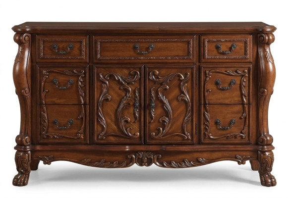 Buffet dressoir commode Echte Handarbeit Hout Deco Barok Rococo Serveren