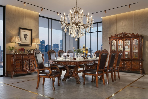 Eettafel Tafel Groep Eetkamer Houten Tafels Ontwerp Woonkamer Set