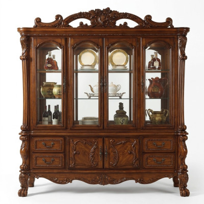 Vitrine Deco Kast Vitrines Woonkamer Kasten Display Barok Design