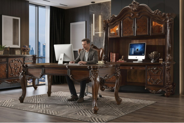Kantoorset Bureau Directiestoel Compleet Kantoor Rococo Barok 2-delig Set
