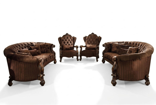 Sofa set Bank Bank bekleding Klassieke woonkamer groep Set