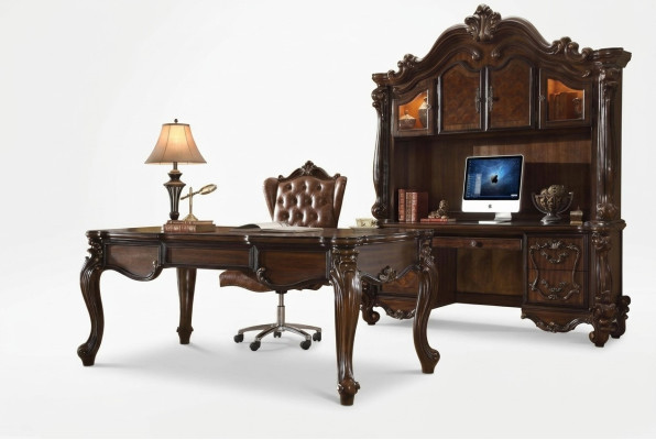 Edele luxe kantoorset, bureau + stoel + computertafel