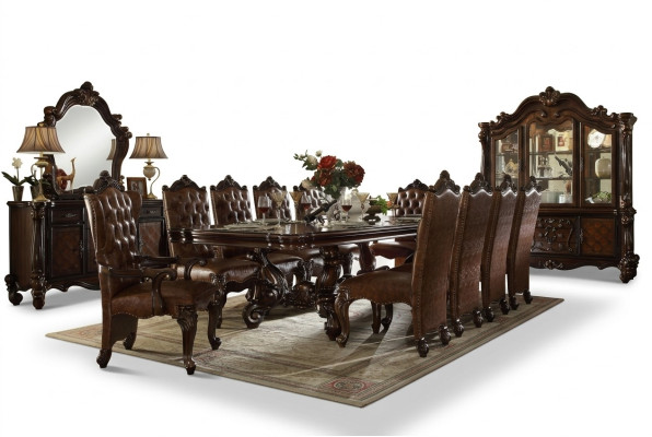 Eetkamer set 9-delig Barok Rococo tafel 8x stoelen stoel groep