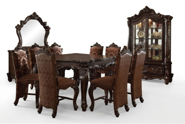 Klassieke eettafel houten set eetkamer 8 stoelen set stoelen