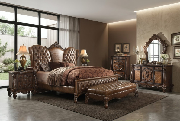 Ontwerp slaapkamer 6-delig. Slaapkamer compleet deco set bed nachtkastje