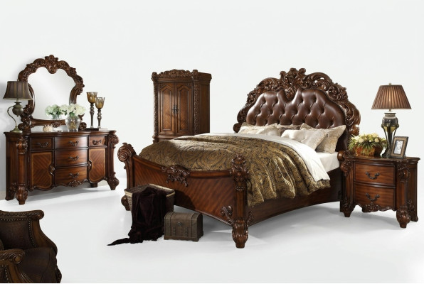 Klassieke slaapkamercommodes 2-delige set barok rococo commode + spiegel Nieuw